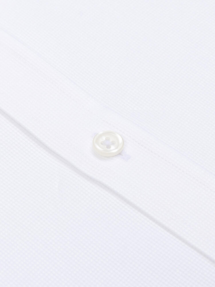 Slim Fit Fergus Twill-Hemd Wei&szlig;