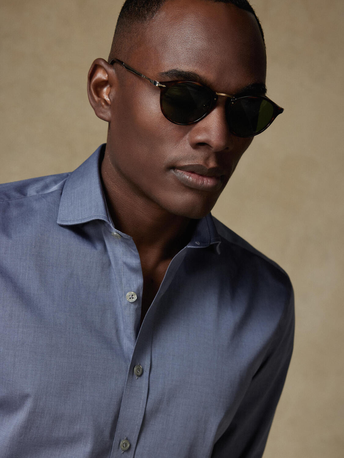 Grijs Slim fit overhemd van draad tot draad