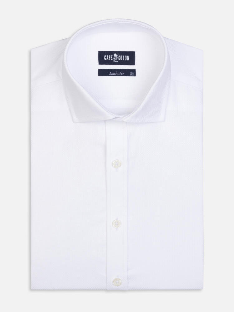 Camisa Slim Fit Flynn de twill blanca