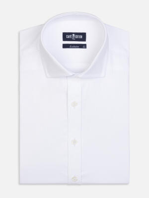 Slim Fit Flynn Twill-Hemd Wei&szlig;