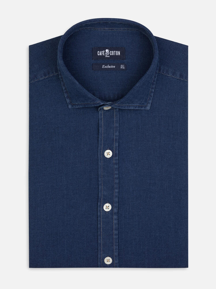 Chemise cintrée Fulton indigo