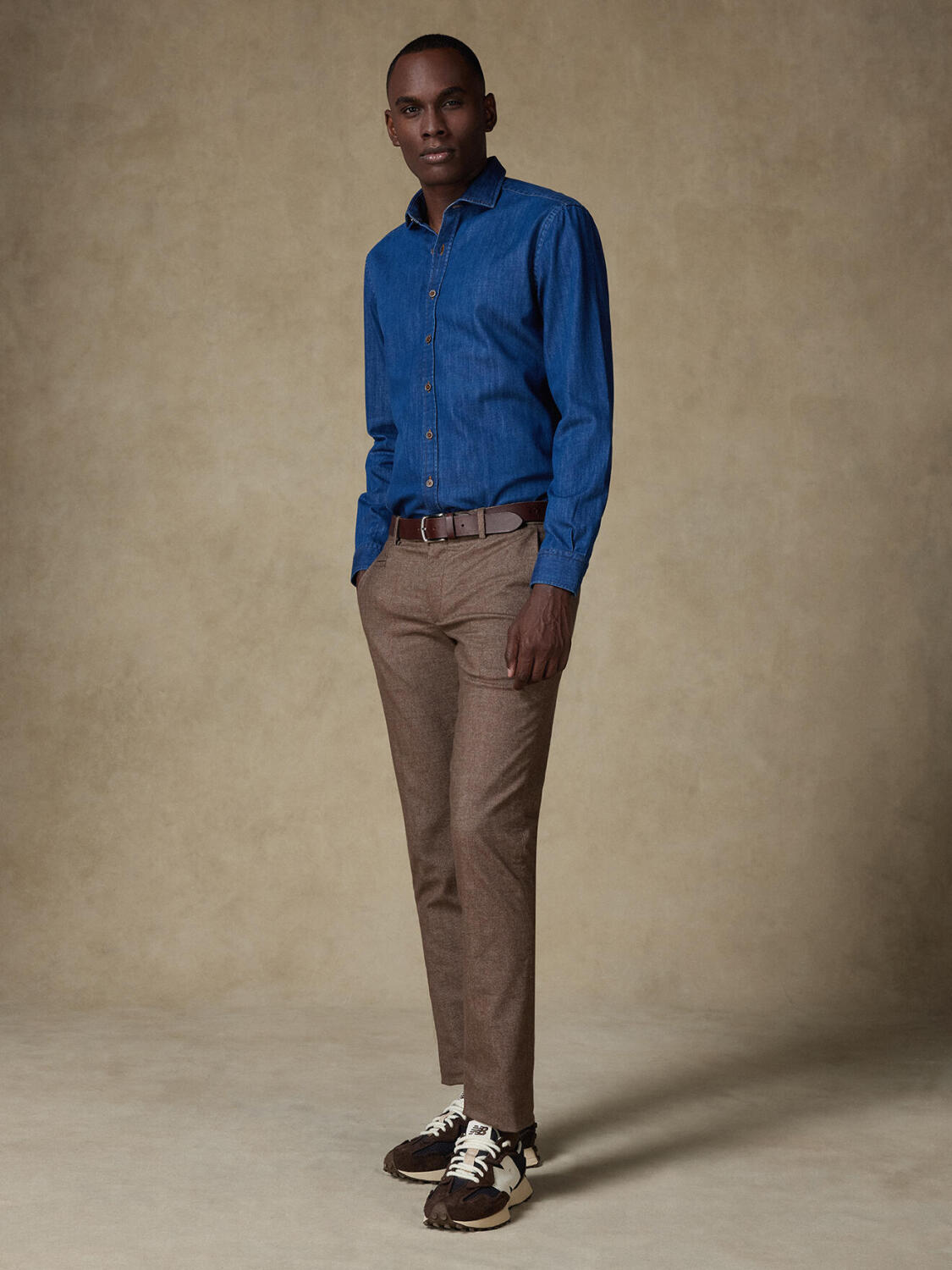 Camicia slim fit Gael in denim