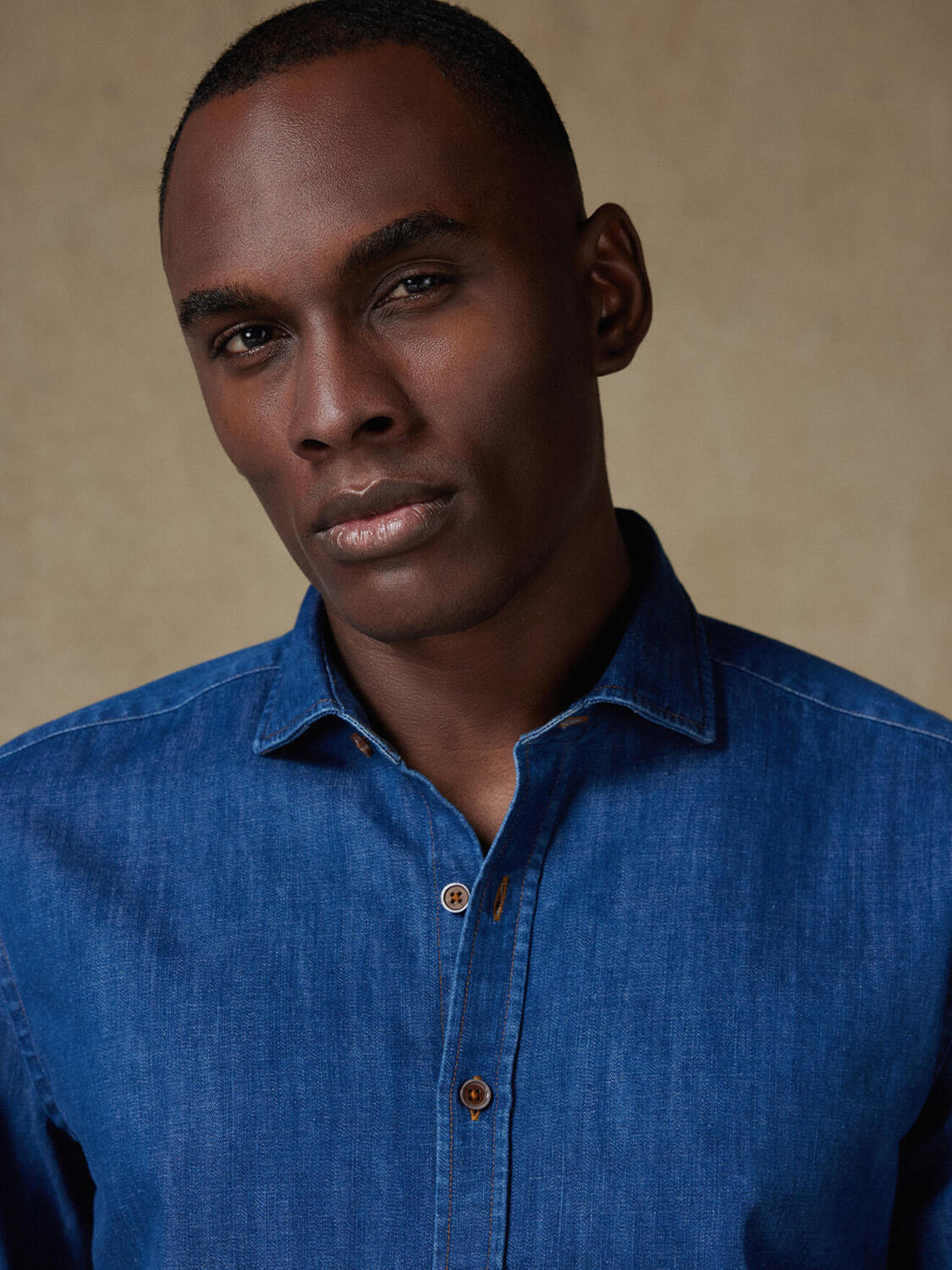 Camicia slim fit Gael in denim