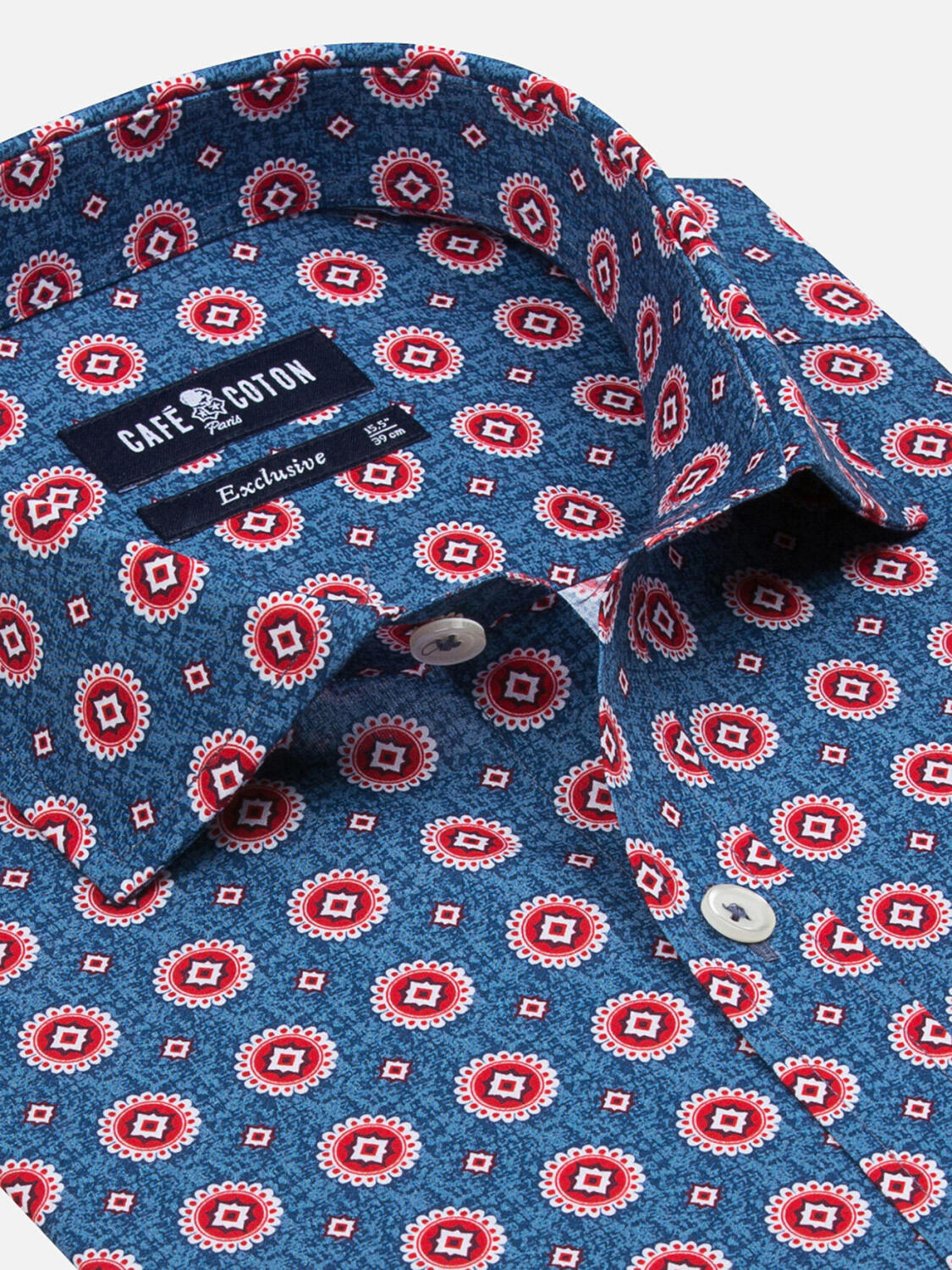 Chemise cintr&eacute;e Garvin ciel