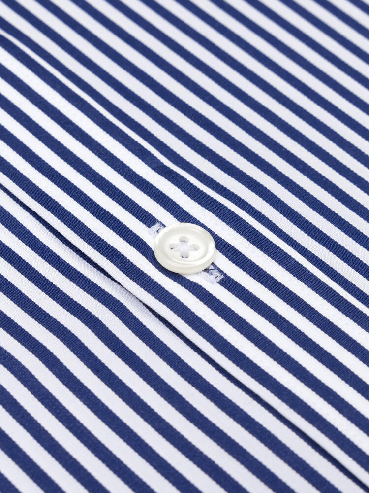 April navy stripes slim fit shirt - Extra long sleeves