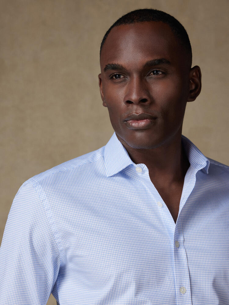 Conor sky Karohemd - Slim Fit - Extralanger arm