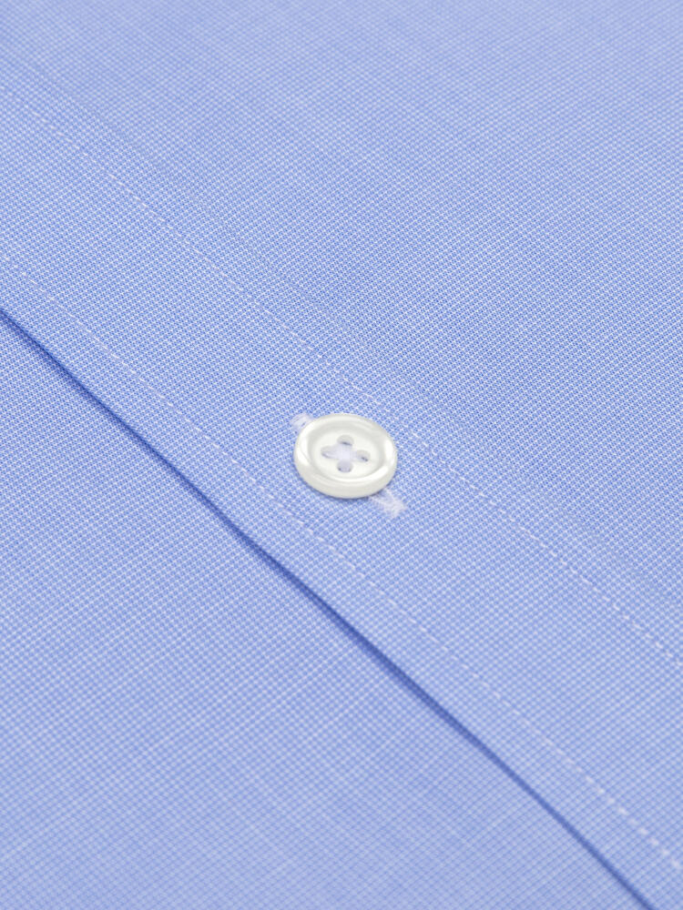 Camicia Daria in popeline azzurro aderente  - Manica Lunga