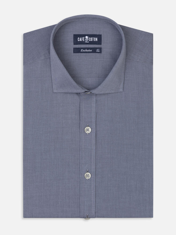 Grey threadbare slim fit shirt - Extra long sleeves