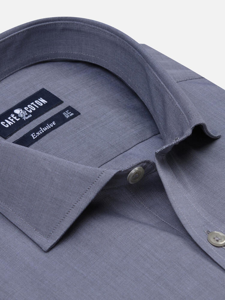 Grey threadbare slim fit shirt - Extra long sleeves