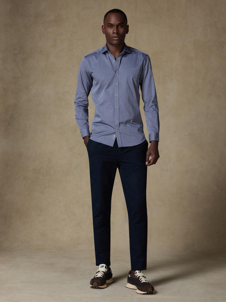 Grey threadbare slim fit shirt - Extra long sleeves