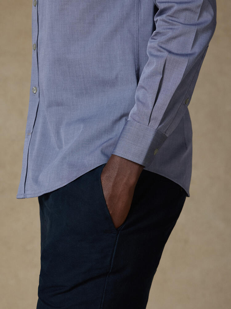 Grey threadbare slim fit shirt - Extra long sleeves