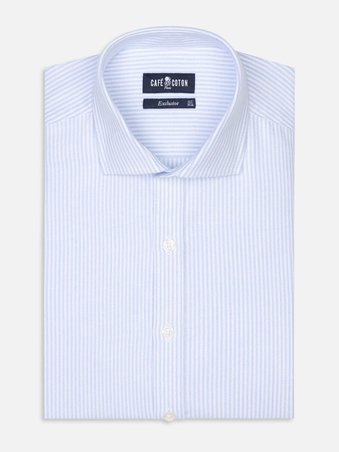 Grab slim fit shirt in brushed oxford - Extra long sleeves