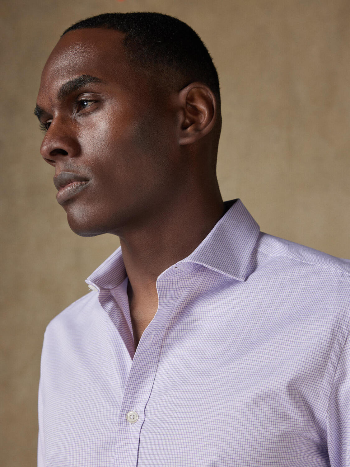 Camisa ajustada morada Lenny - Mangas extralargas