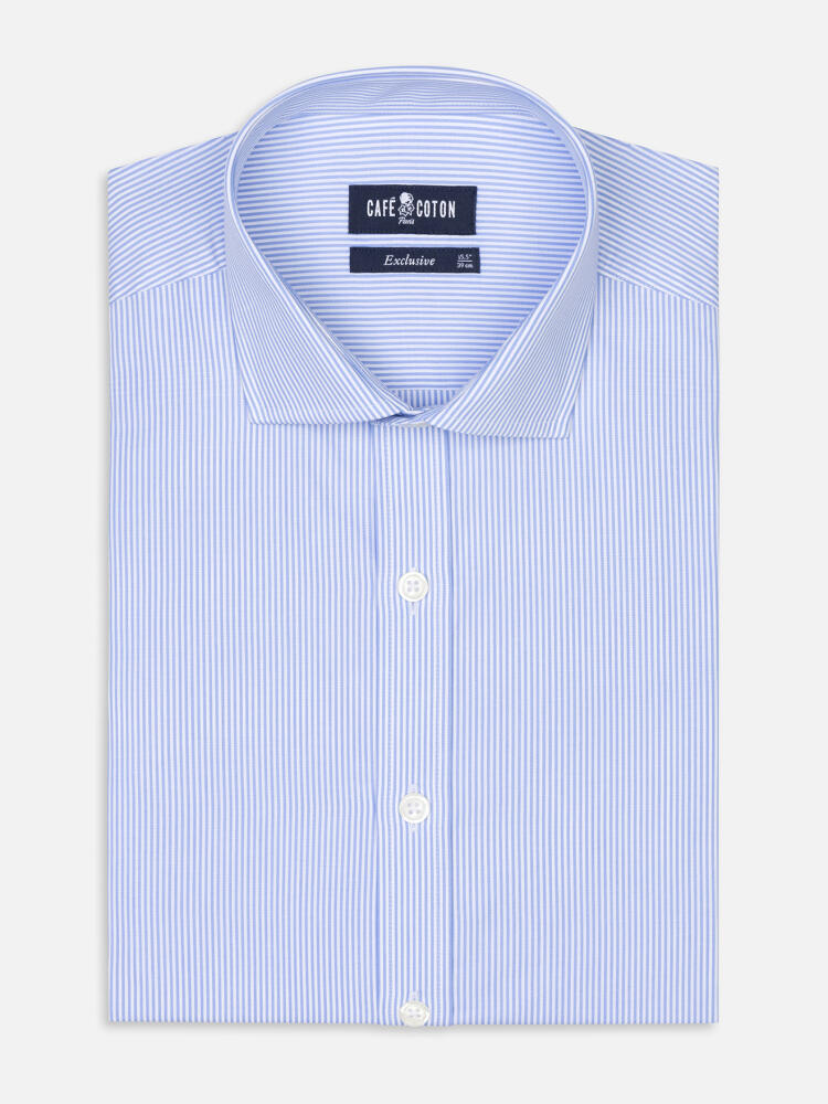 Menthon sky stripe slim fit shirt - Extra Long Sleeves