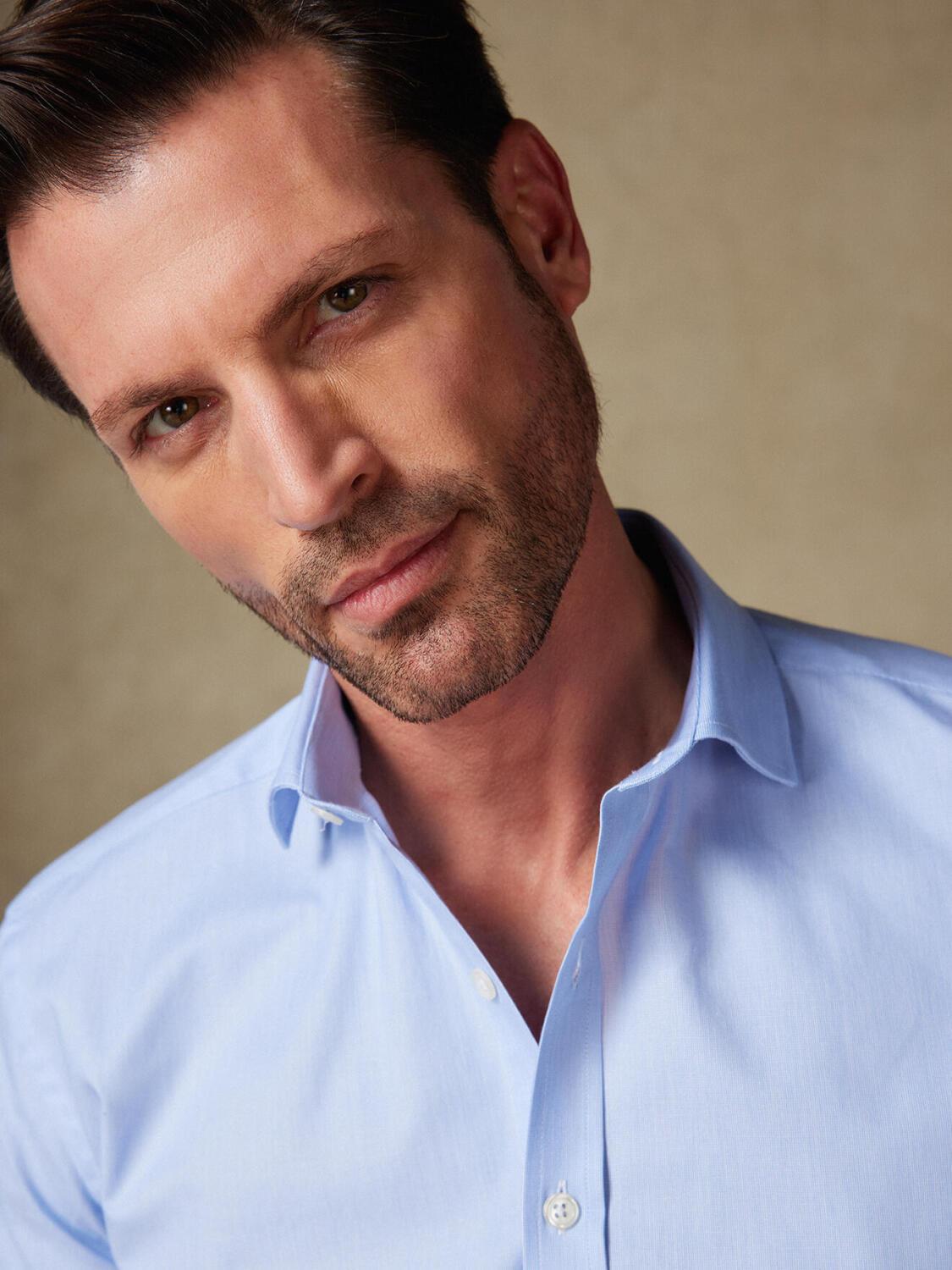 Thousand Stripes Sky slim fit shirt - Extra Long Sleeves