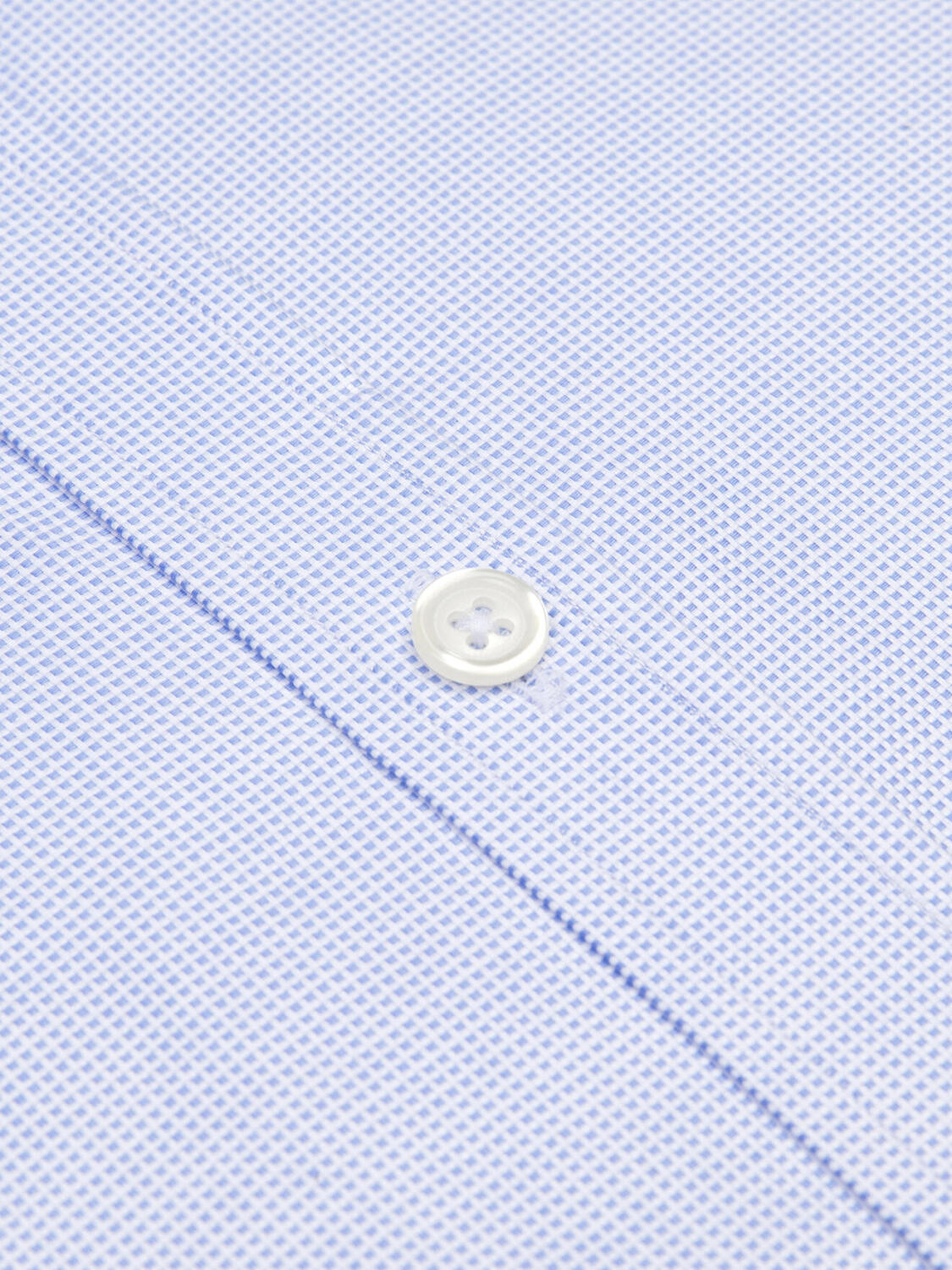 Hemels gevlochten Slim fit overhemd - Lange mouwen