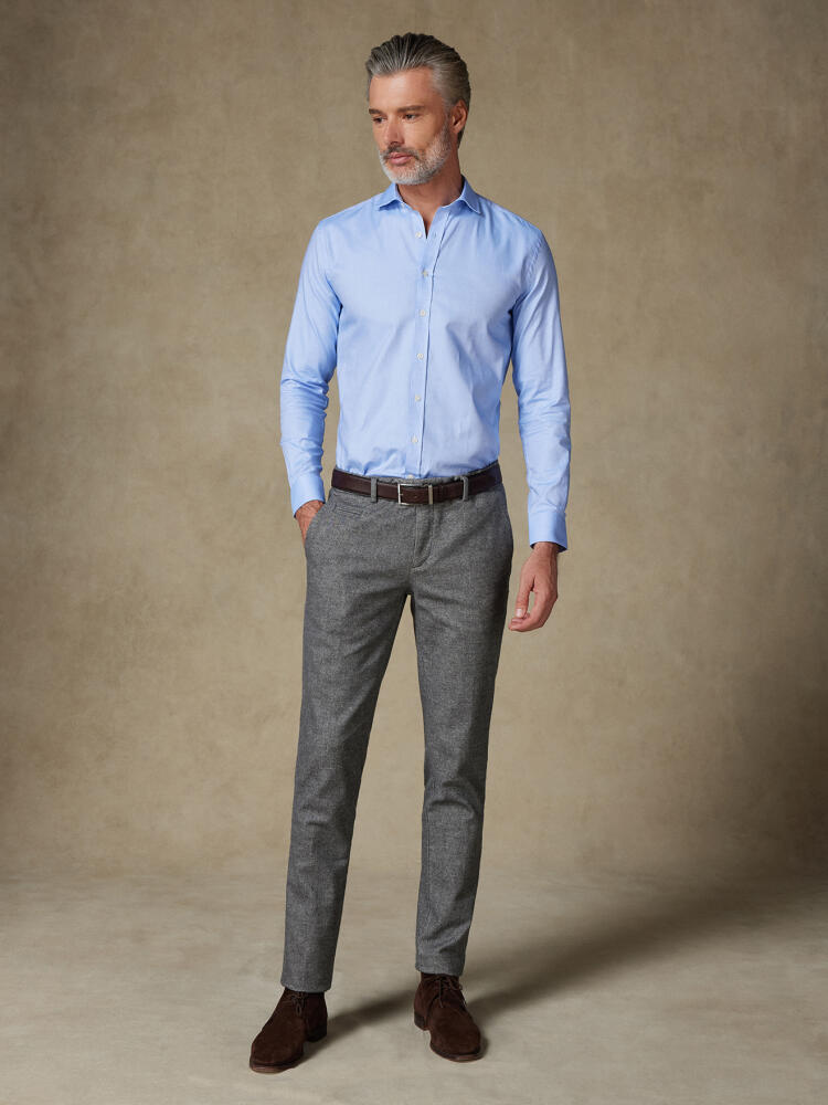 Sky oxford slim fit shirt - Extra Long Sleeves