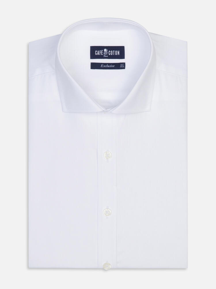 Camicia slim fit a punta bianca - Manica Lunga