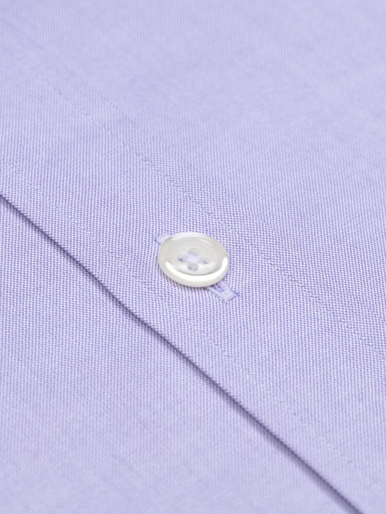 Chemise cintrée en pin point parme - Grande Longueur de Manches