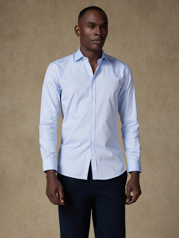 Sky pin point slim fit shirt  - Extra Long Sleeves