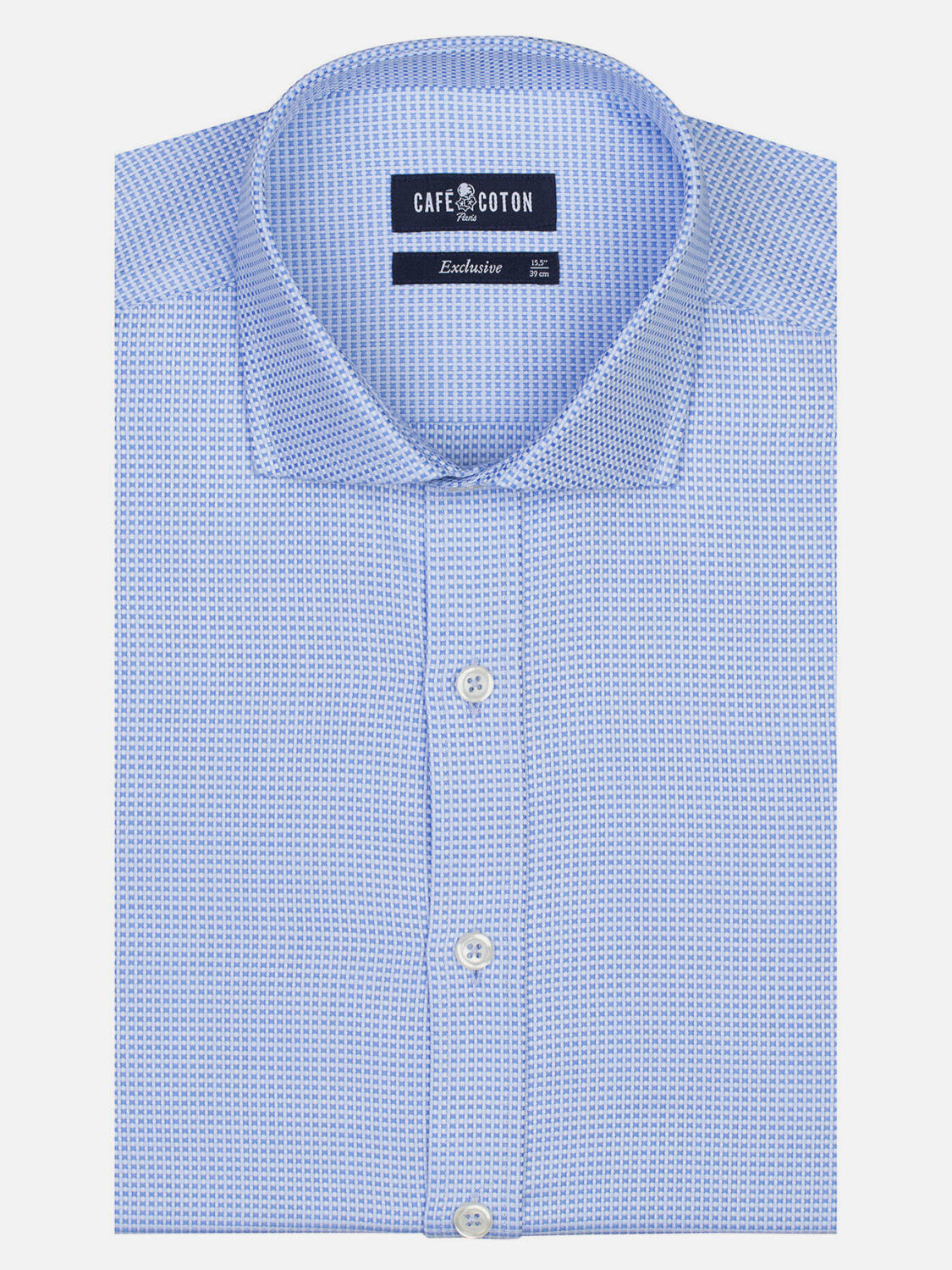 Smith getailleerd overhemd - Buttoned kraag