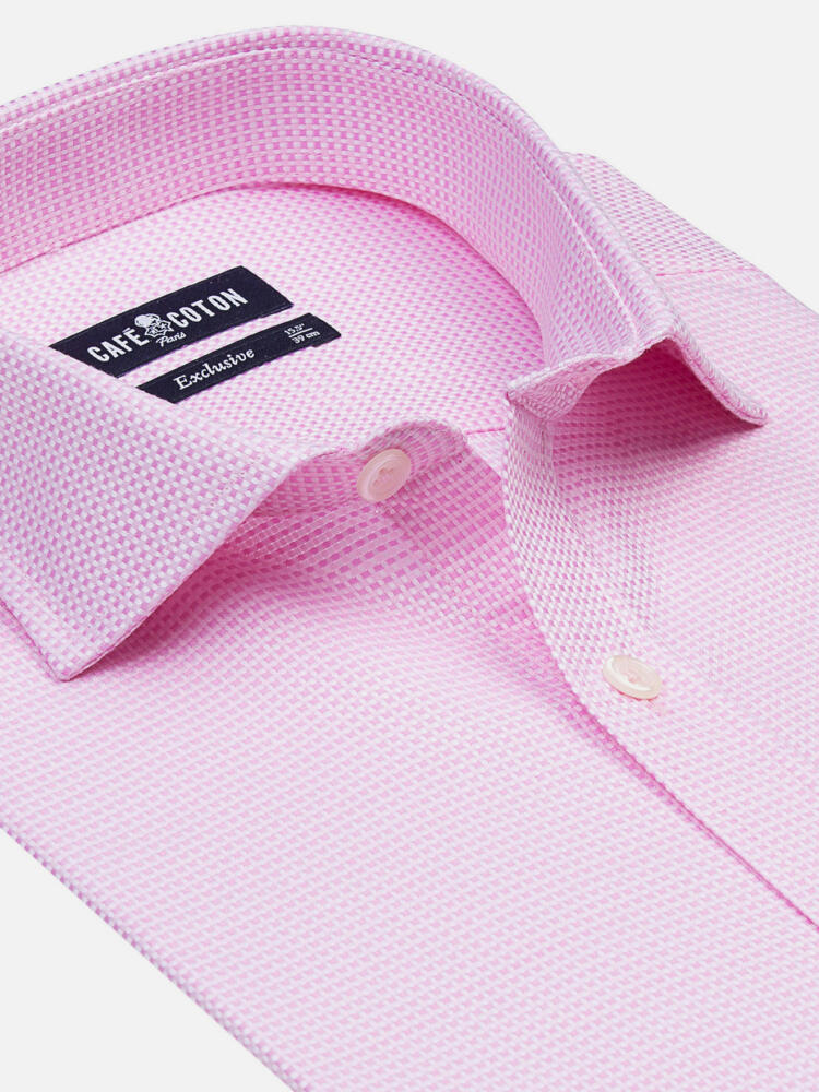 Camisa rosa ajustada Smith - Mangas extralargas