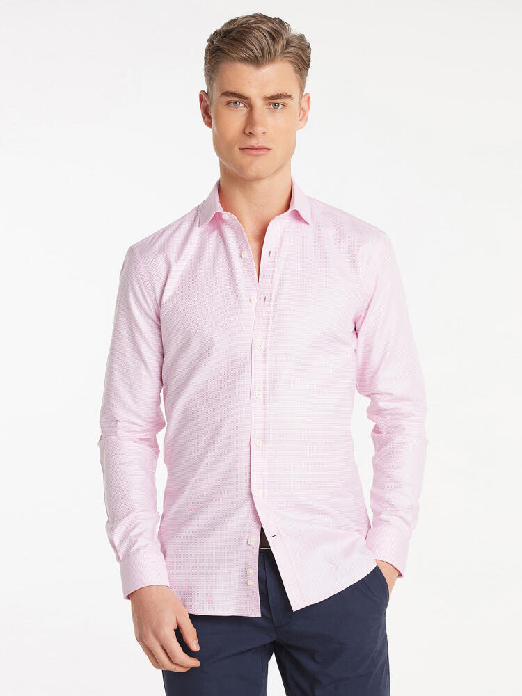 Camisa rosa ajustada Smith - Mangas extralargas