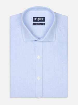 Camisa Vils Oxford Cepillado Azul Cielo - Mangas extralargas