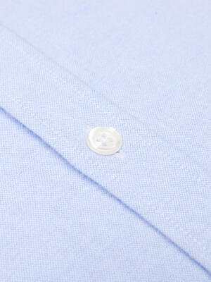 Camisa Vils Oxford Cepillado Azul Cielo - Mangas extralargas