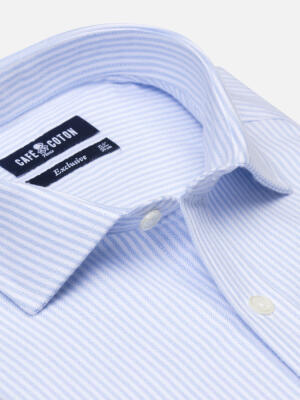 Grab sky brushed oxford slim fit shirt