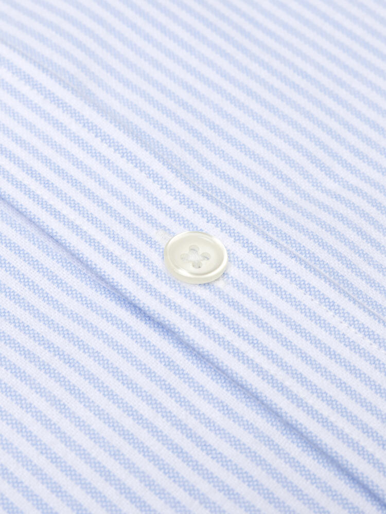Camicia slim fit Grab in oxford spazzolato cielo
