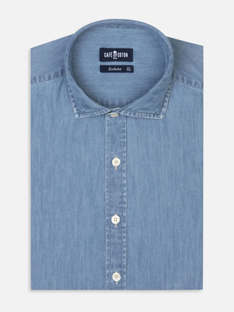 Haden denim slim fit shirt