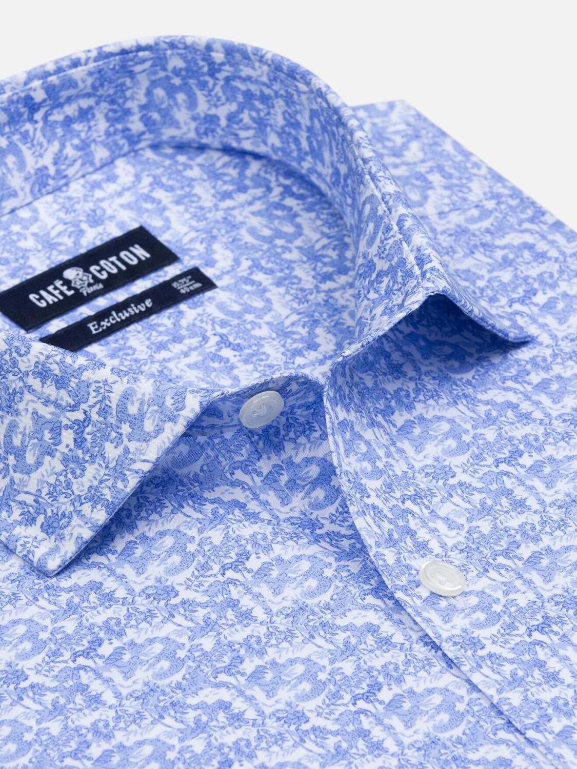 Harold slim-fit overhemd met print