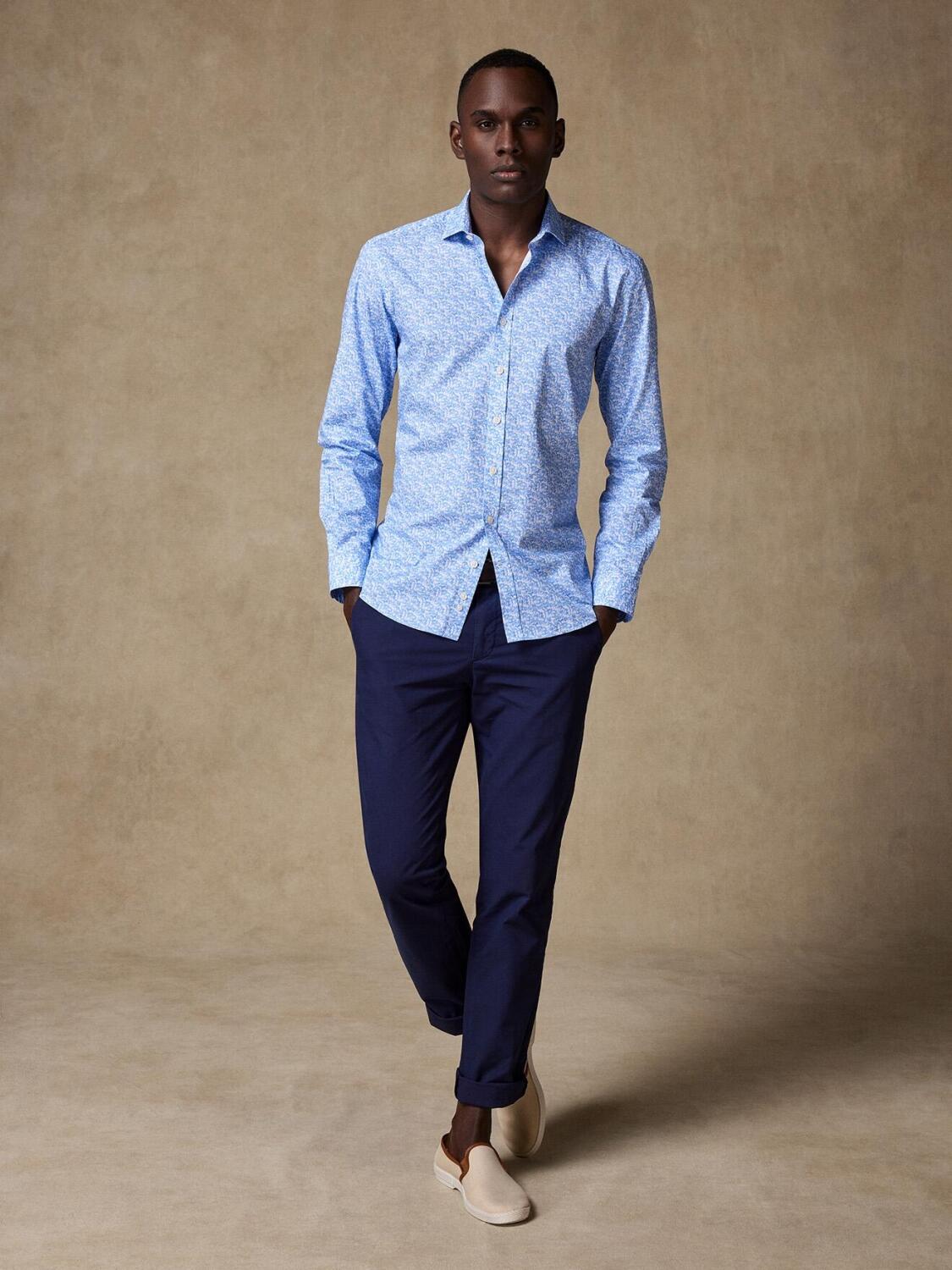 Harold slim-fit overhemd met print