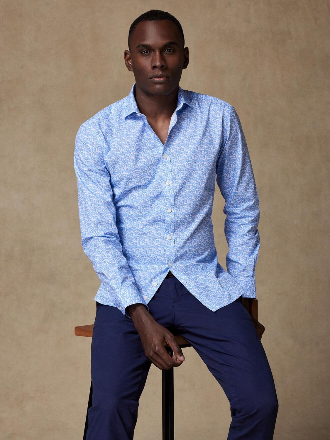 Harold slim-fit overhemd met print