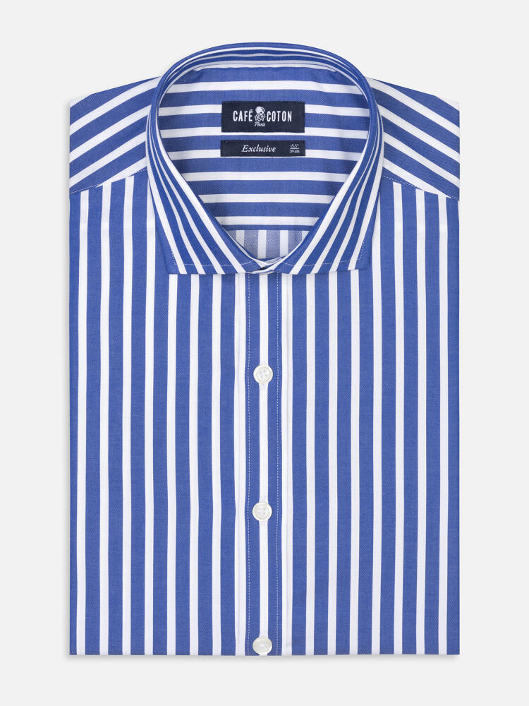 Camisa ajustada Rayas Hierba Caqui