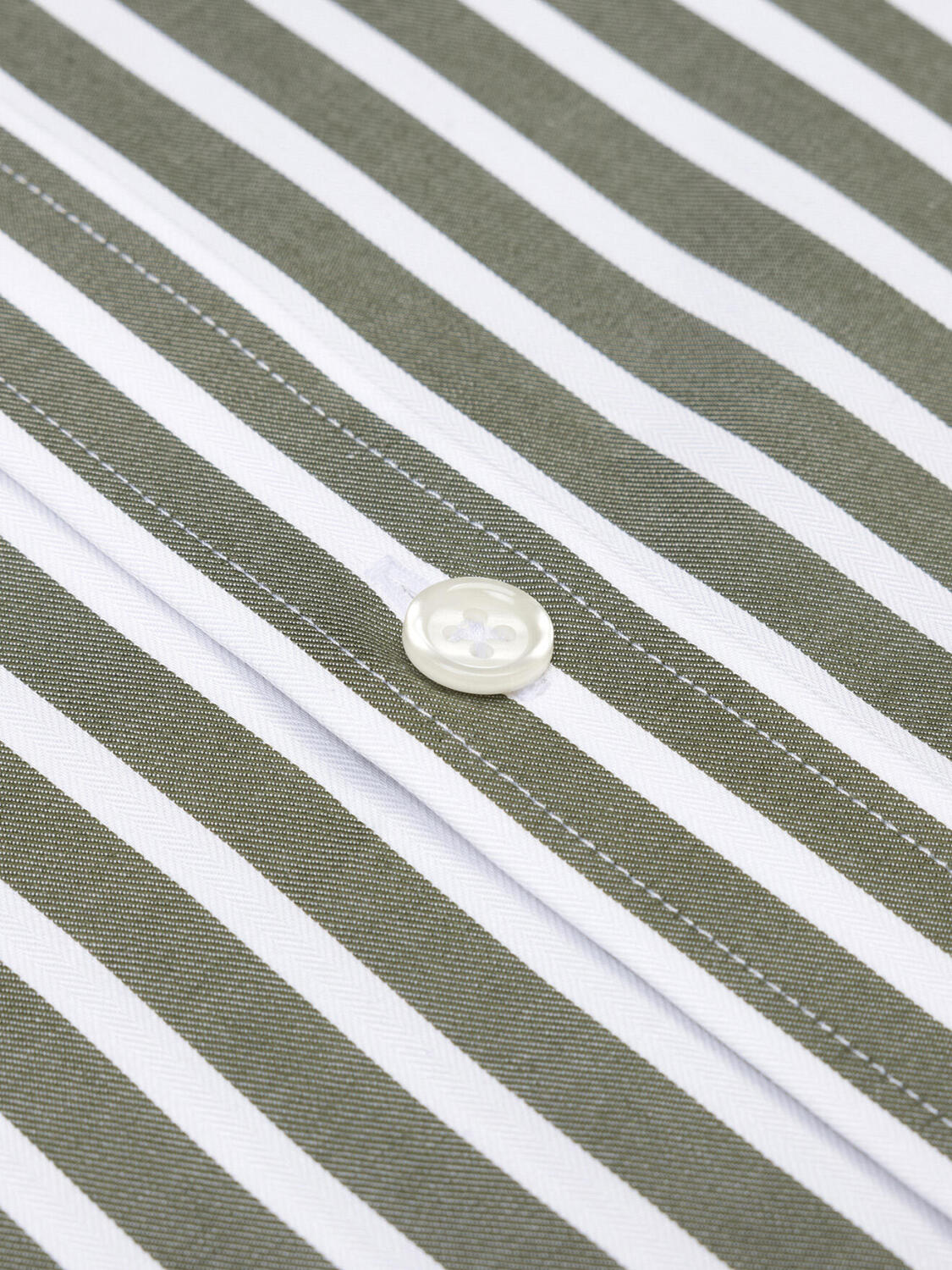 Camicia slim fit Herb a righe kaki