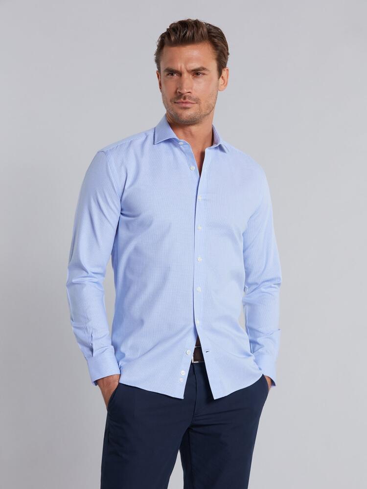 Chemise cintrée Holly texturée ciel