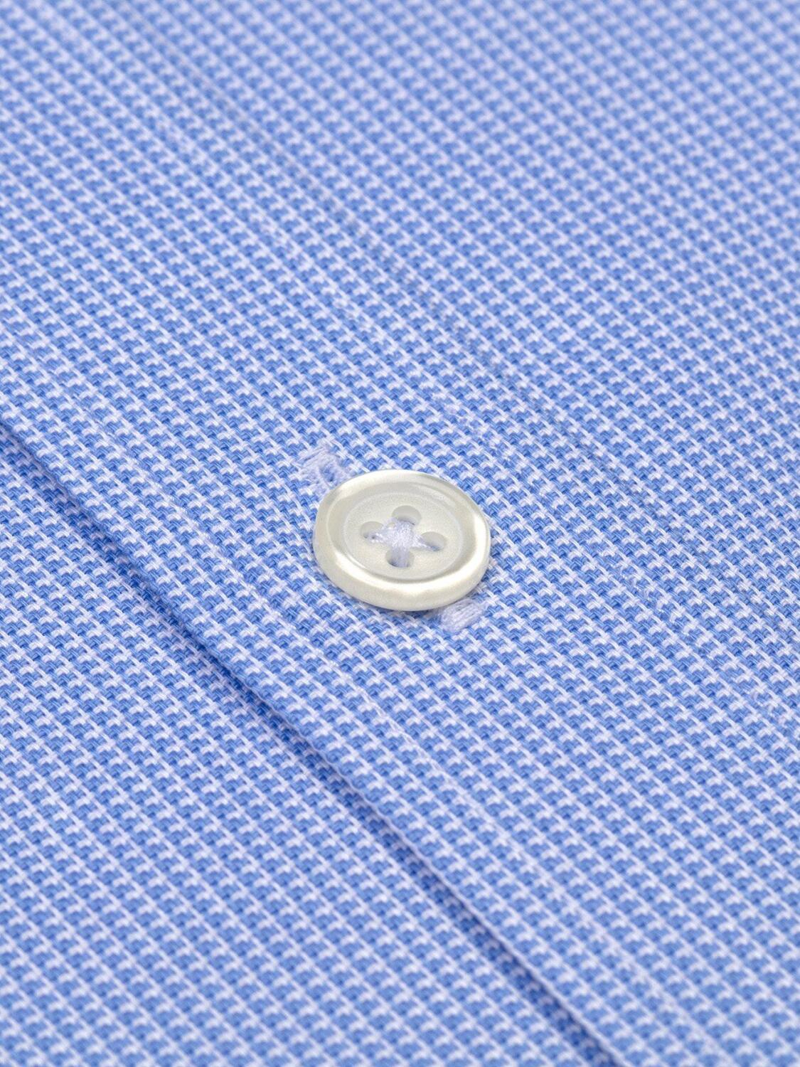 Chemise cintr&eacute;e Holly textur&eacute;e ciel