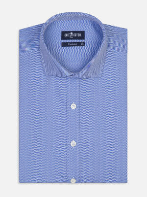 Camisa ajustada Howson de espiga azul