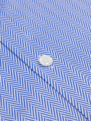 Camisa ajustada Howson de espiga azul