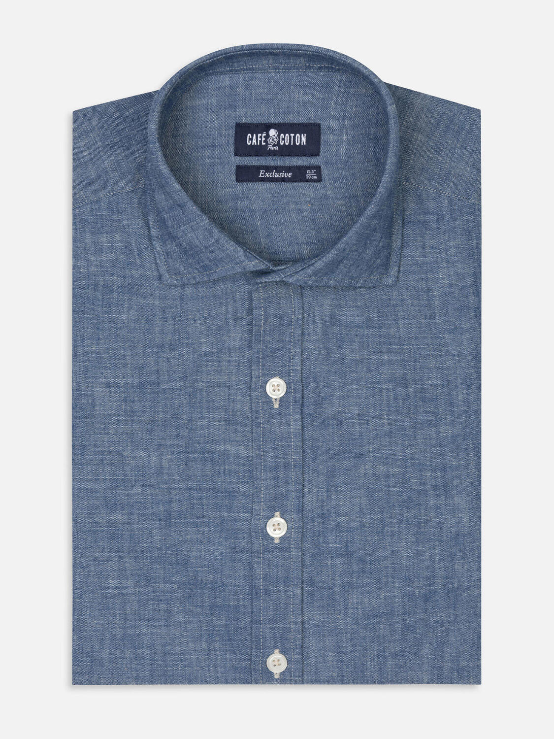 Chemise cintrée Jef en chambray