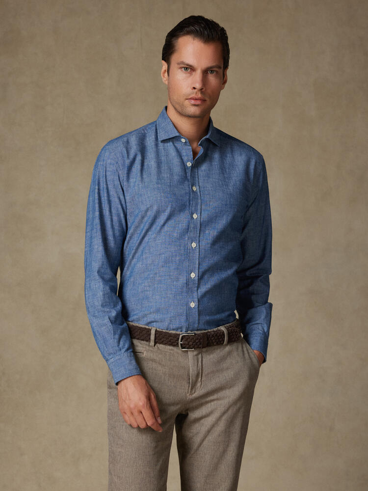 Chemise cintrée Jef en chambray