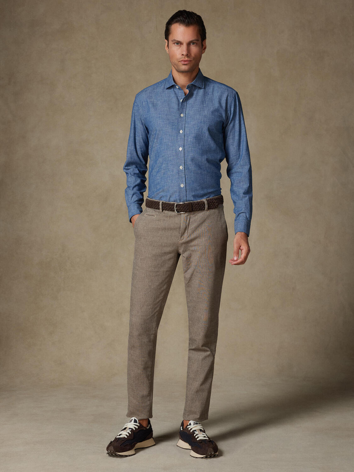 Chemise cintrée Jef en chambray