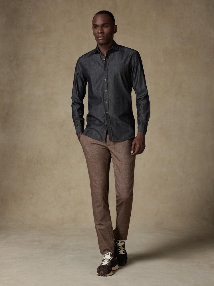 Joey Carbon Denim slim fit shirt