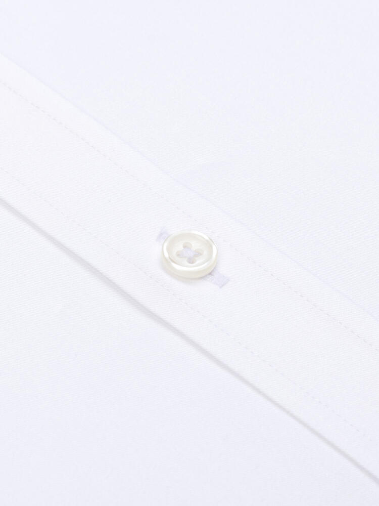 Camicia Slim Fit Meadow bianca in cotone e Tencel