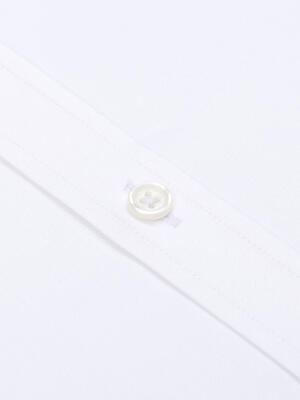 Camicia Slim Fit Meadow bianca in cotone e Tencel