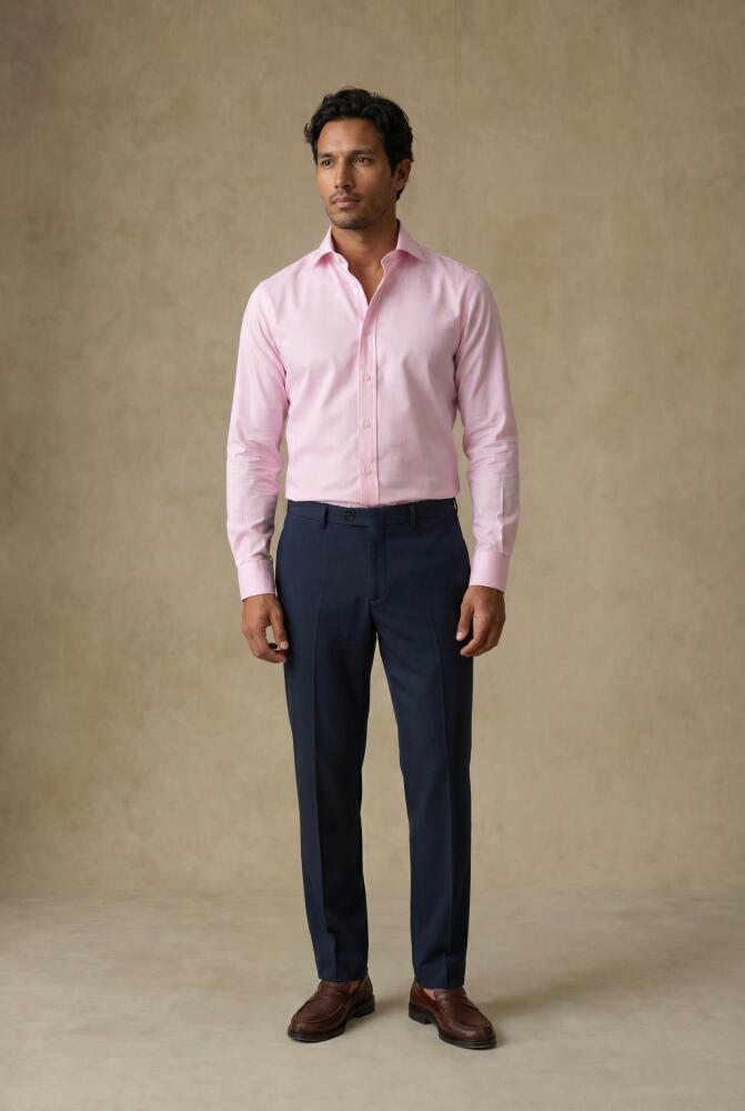 Slim Fit Meadow Hemd Rosa aus Baumwolle Tencel