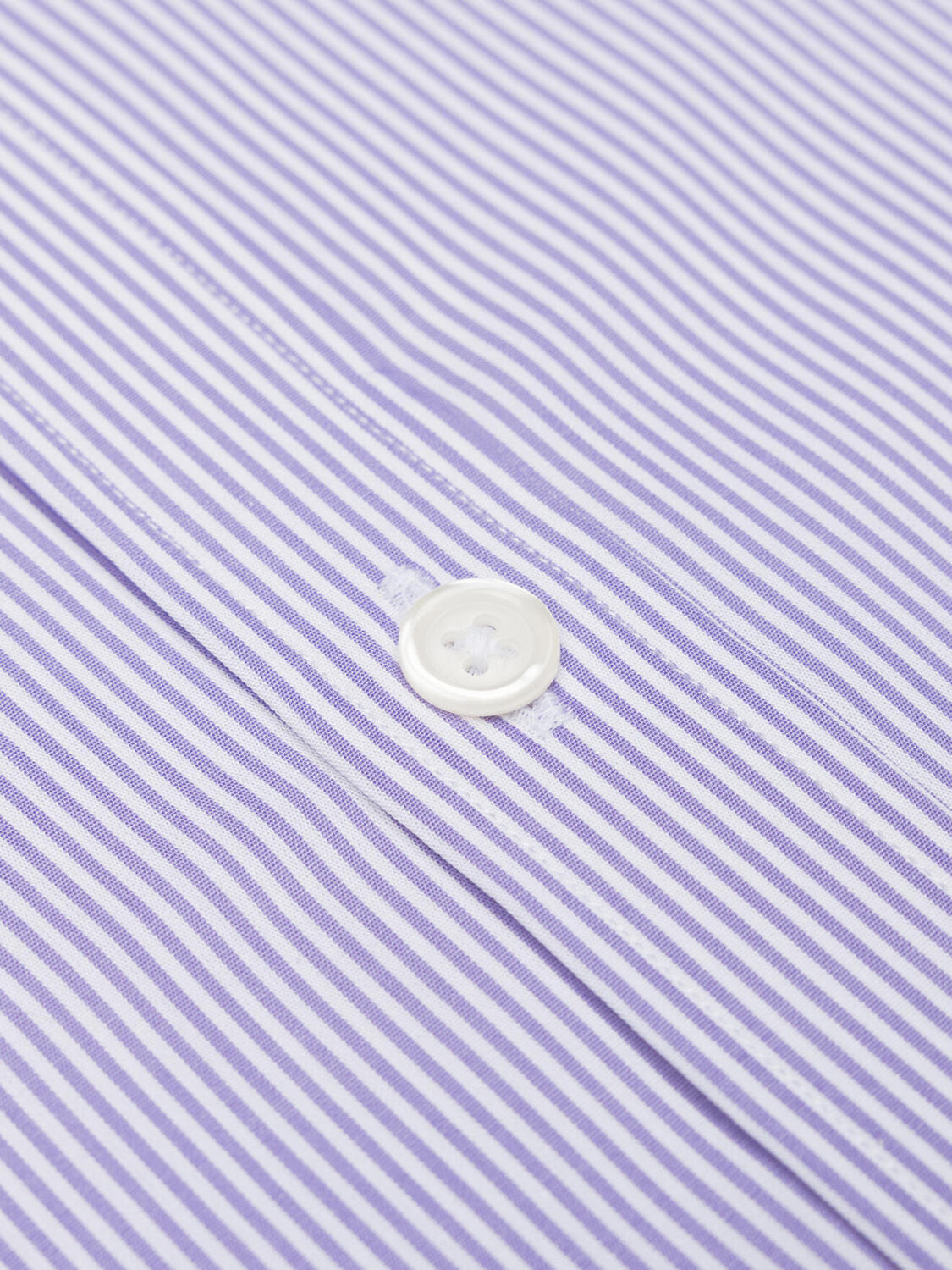 Chemise cintrée Menthon à rayures parme