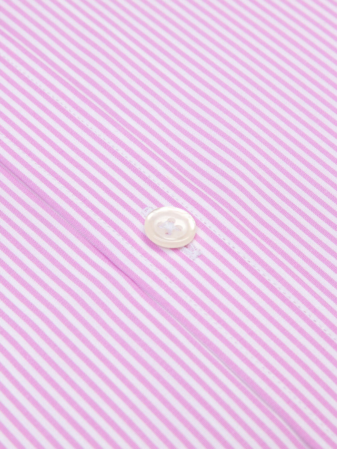 Chemise cintrée Menthon à rayures rose